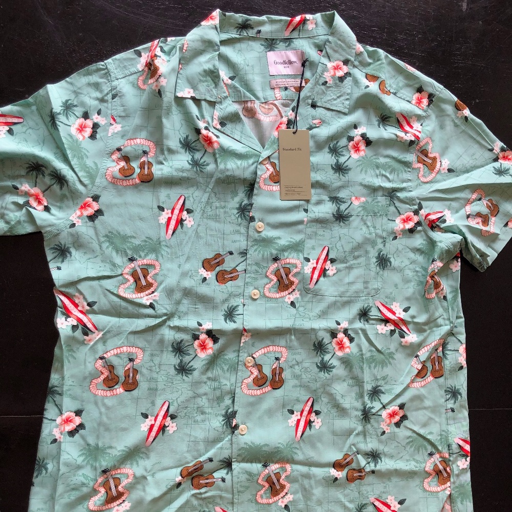 NWT Goodfellow & Co Men's Hawaiian Shirt XL